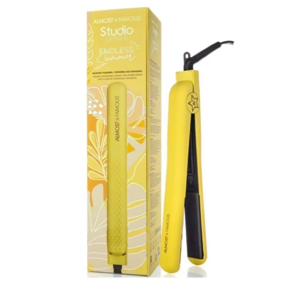 Almost Famous Studio Series Yellow Hair Straightener Endless Summer Past…